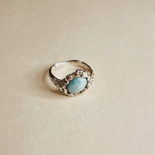 Seaborne Larimar Ring Size Q